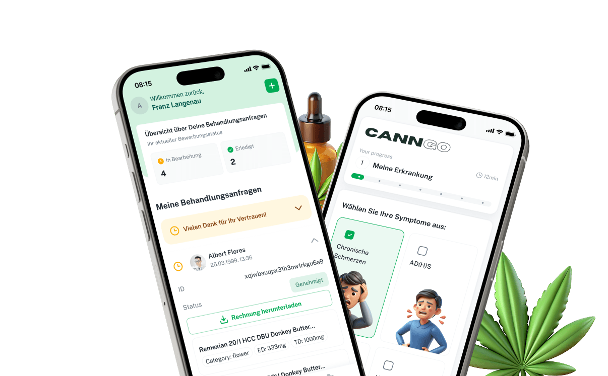 CannGo App auf dem Smartphone