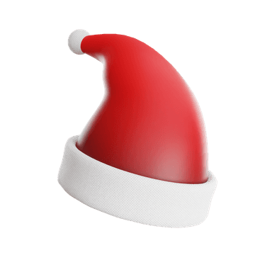 Eine 3D-Illustration einer festlichen Winterszene mit Tannenbäumen, Geschenken und einem Haus.