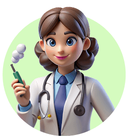 Female doctor holds vape pen in hand