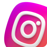 Instagram logo with pink-orange gradient